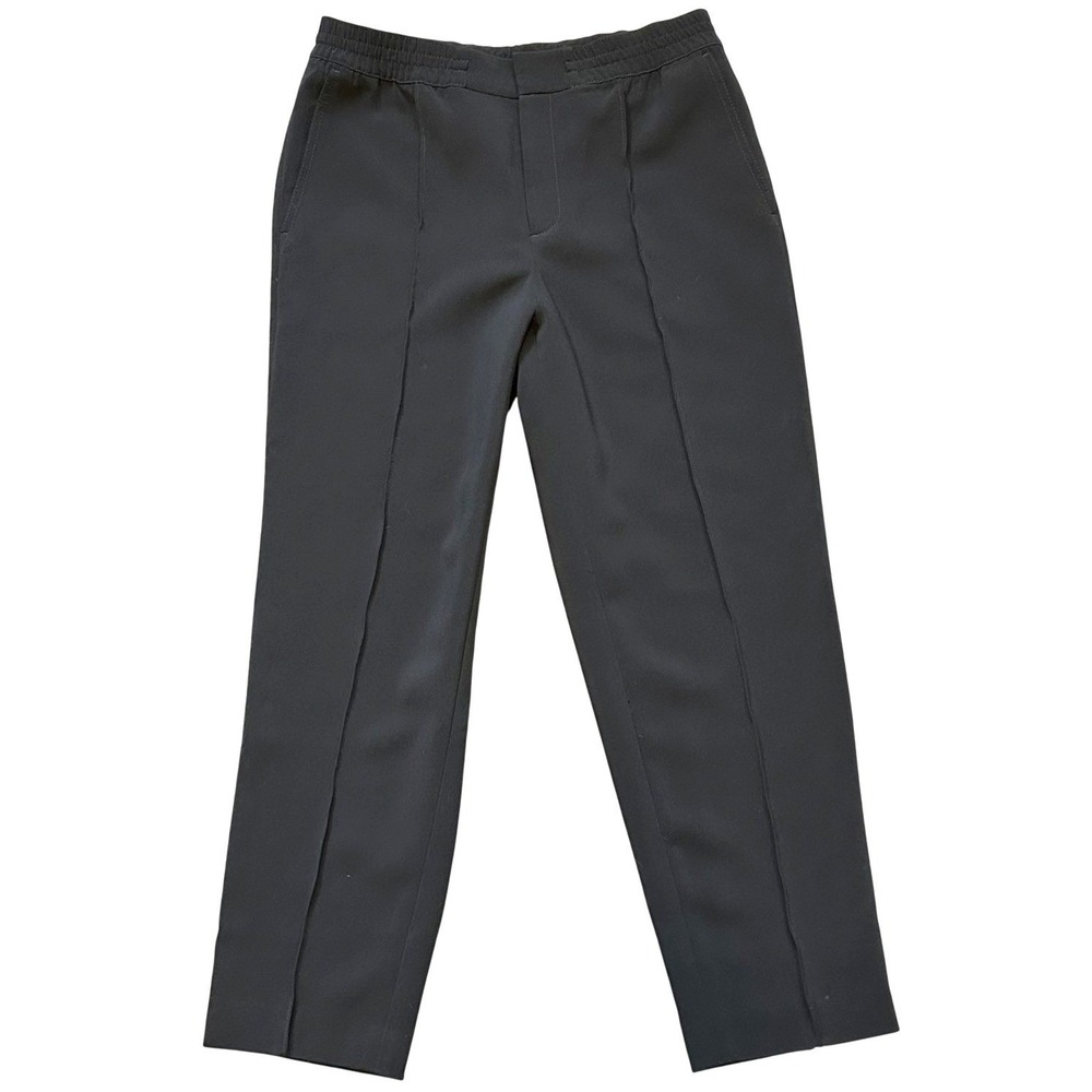 Club Monaco‎ Pants Womens 8 Black Tapered Ankle Dress Work Elastic Waist Stretch